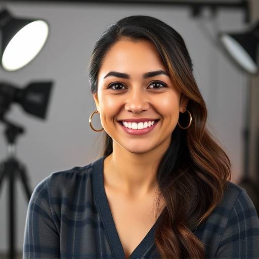 Foto de Carolina Santos, instrutora de marketing no YouTube na Escola de Mídia Vanguardista.