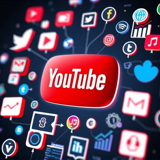 Miniatura do curso Marketing no YouTube: O logo do YouTube em destaque, cercado por ícones representando estratégias de marketing digital, como SEO, redes sociais e análise de dados.